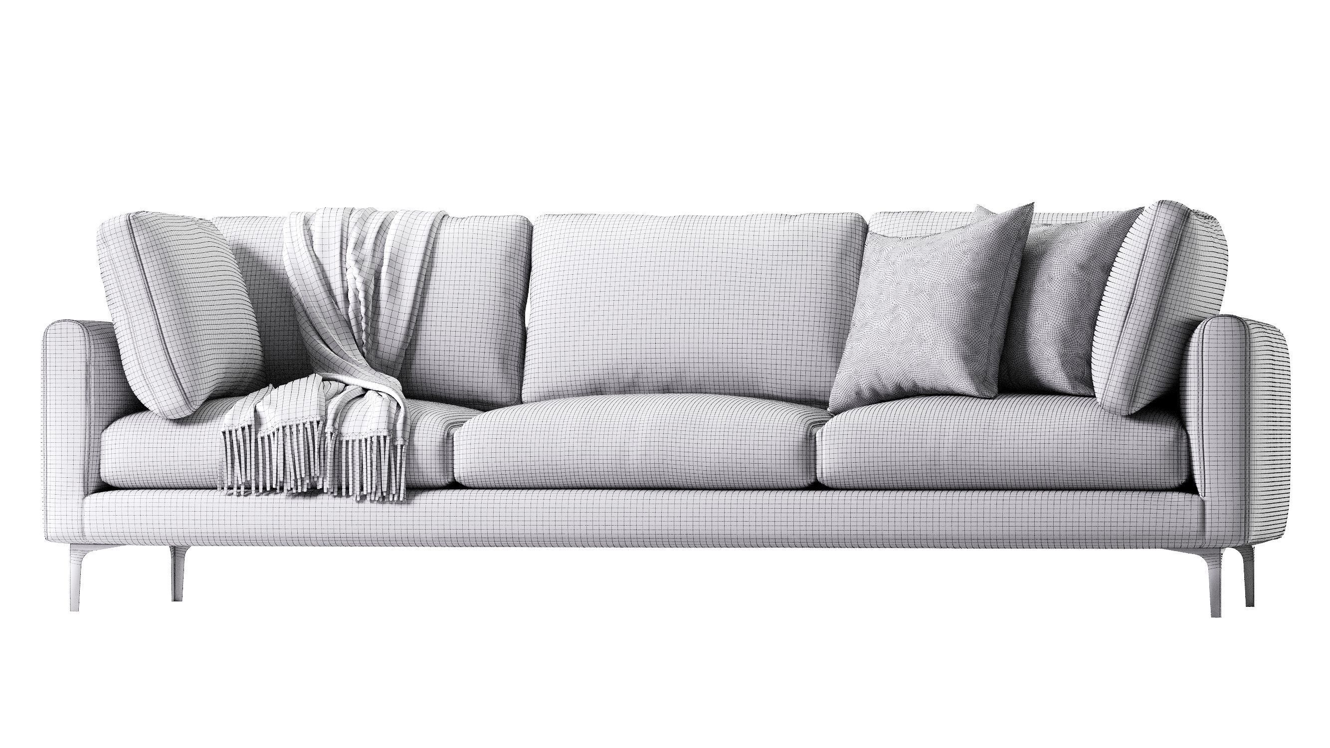 Adams Sofa 3 Seat 3D model_13