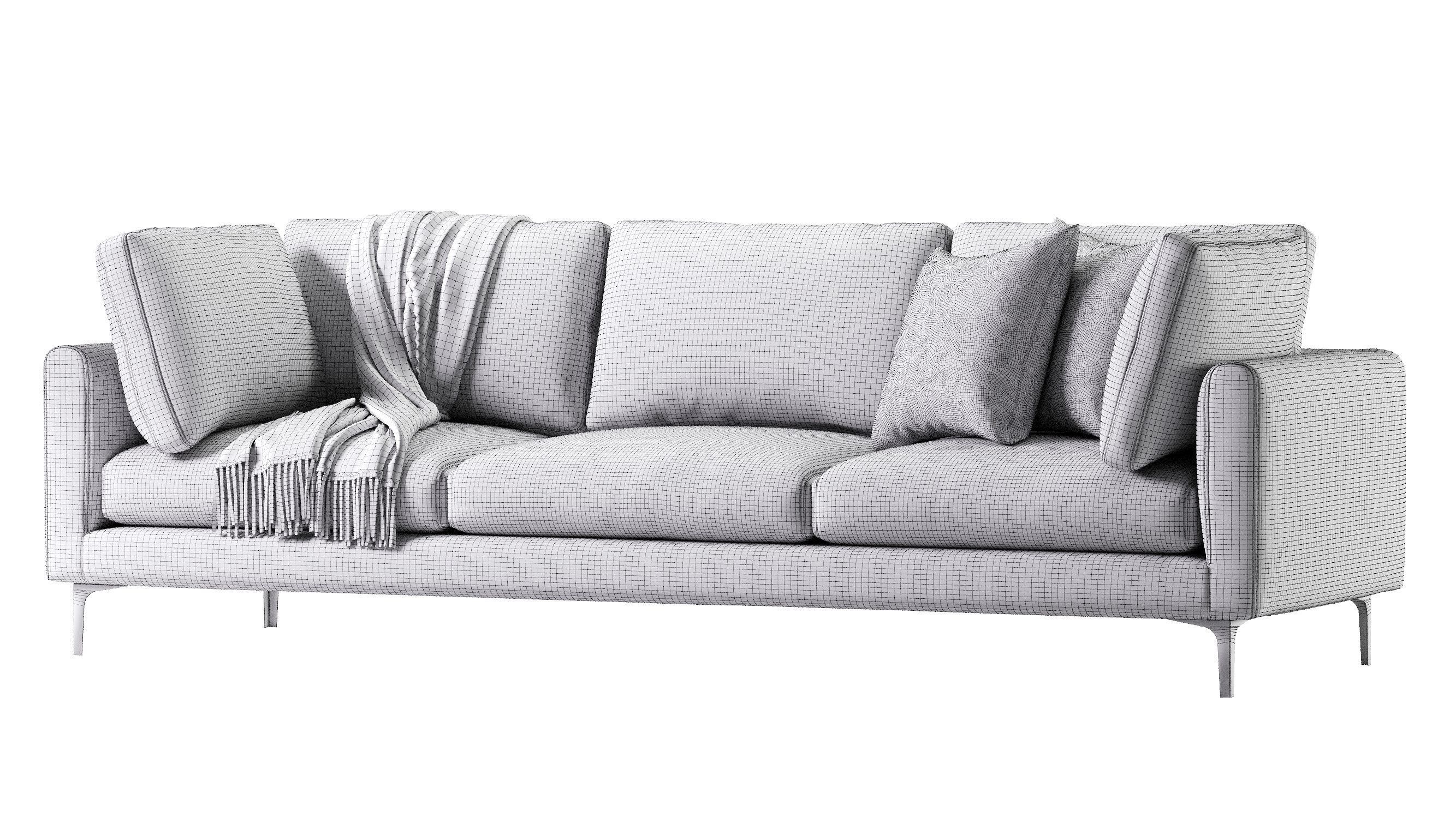 Adams Sofa 3 Seat 3D model_10