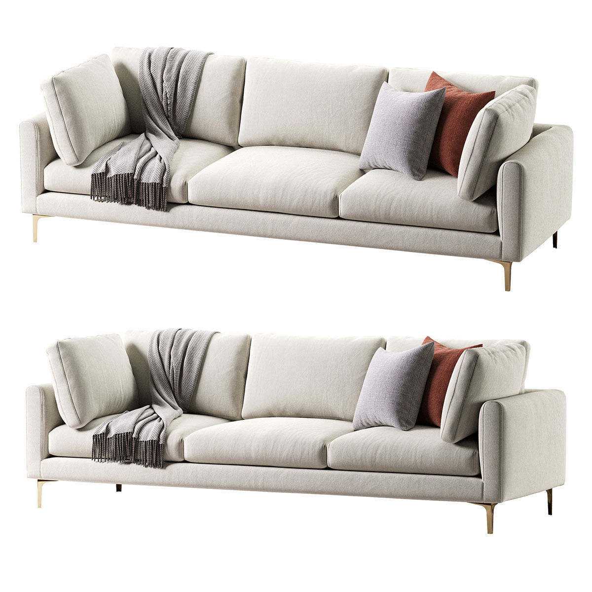 Adams Sofa 3 Seat 3D model_26