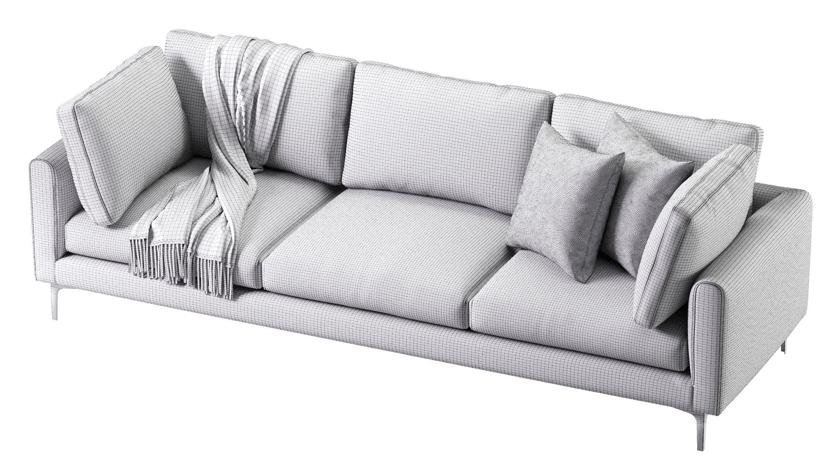Adams Sofa 3 Seat 3D model_22