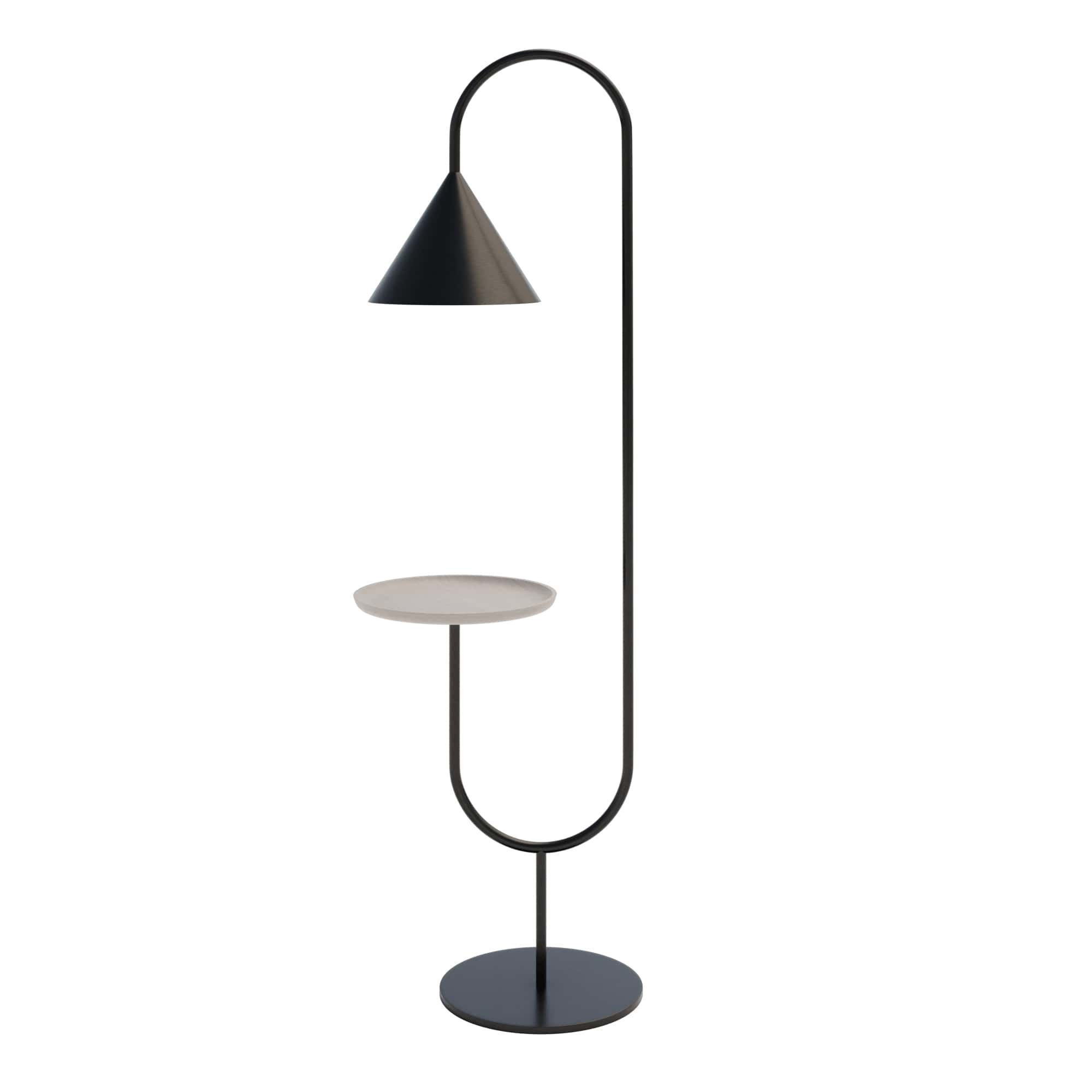 Miniforms OZZ Floor Lamp Laquered Black and Ash 3D model_6