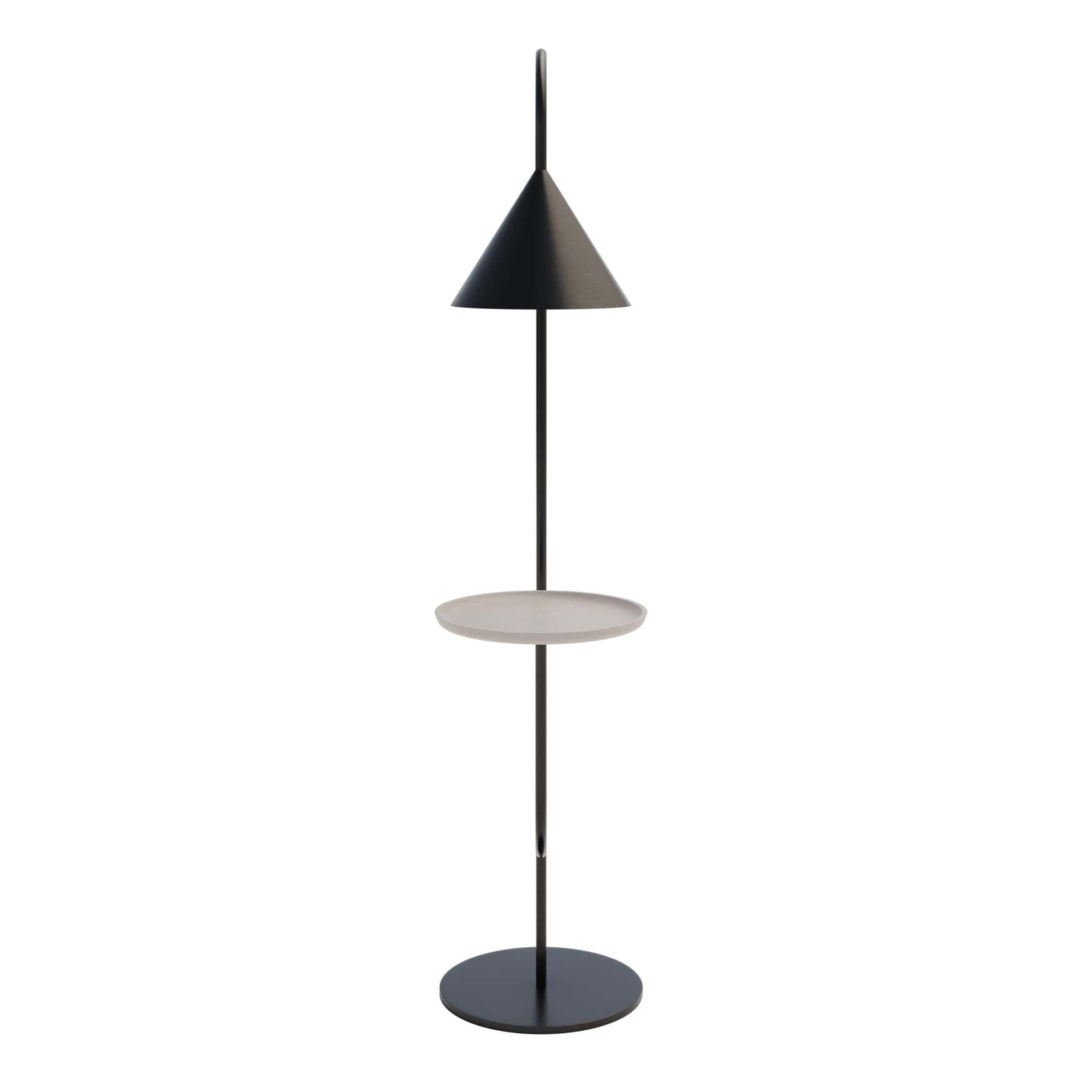 Miniforms OZZ Floor Lamp Laquered Black and Ash 3D model_4