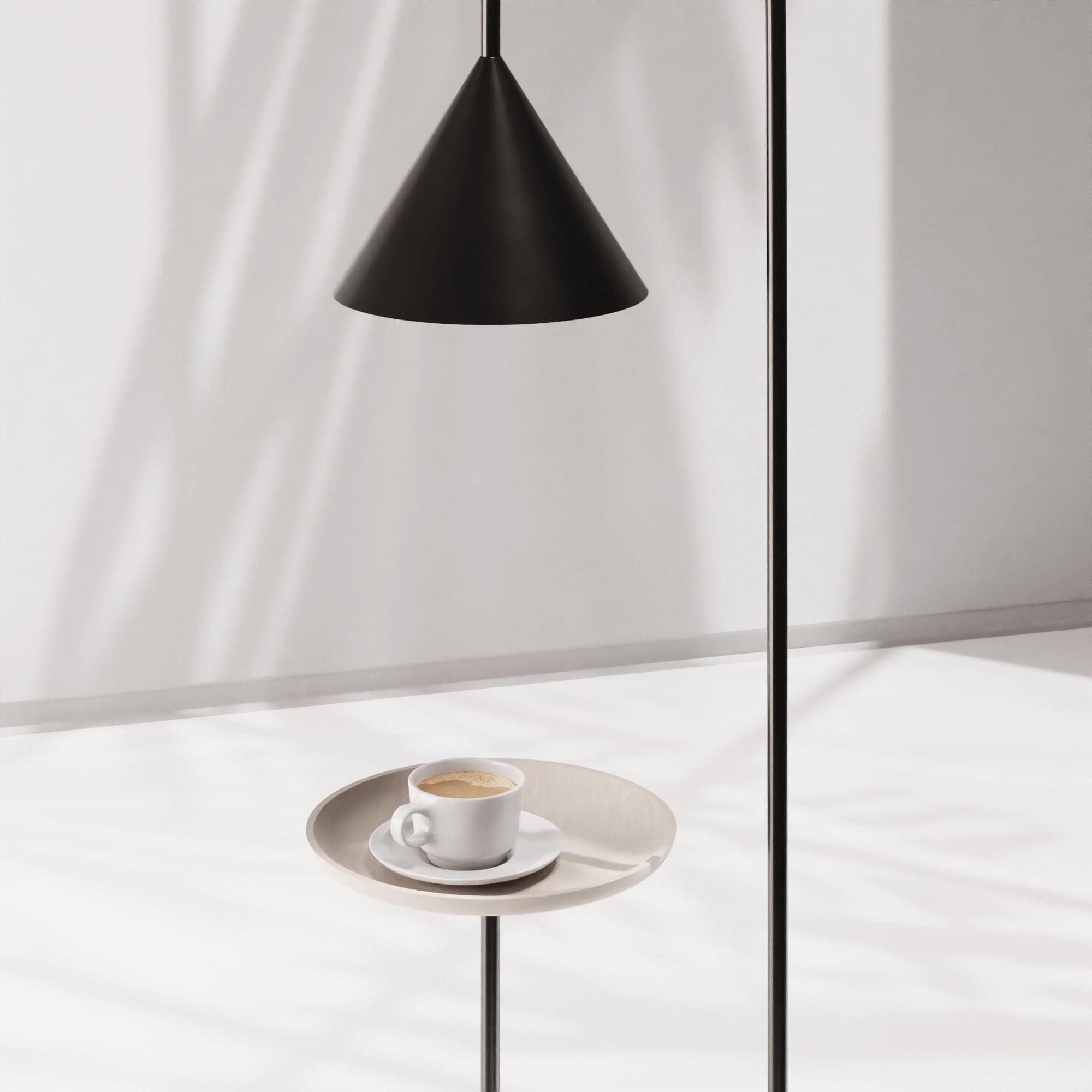 Miniforms OZZ Floor Lamp Laquered Black and Ash 3D model_1