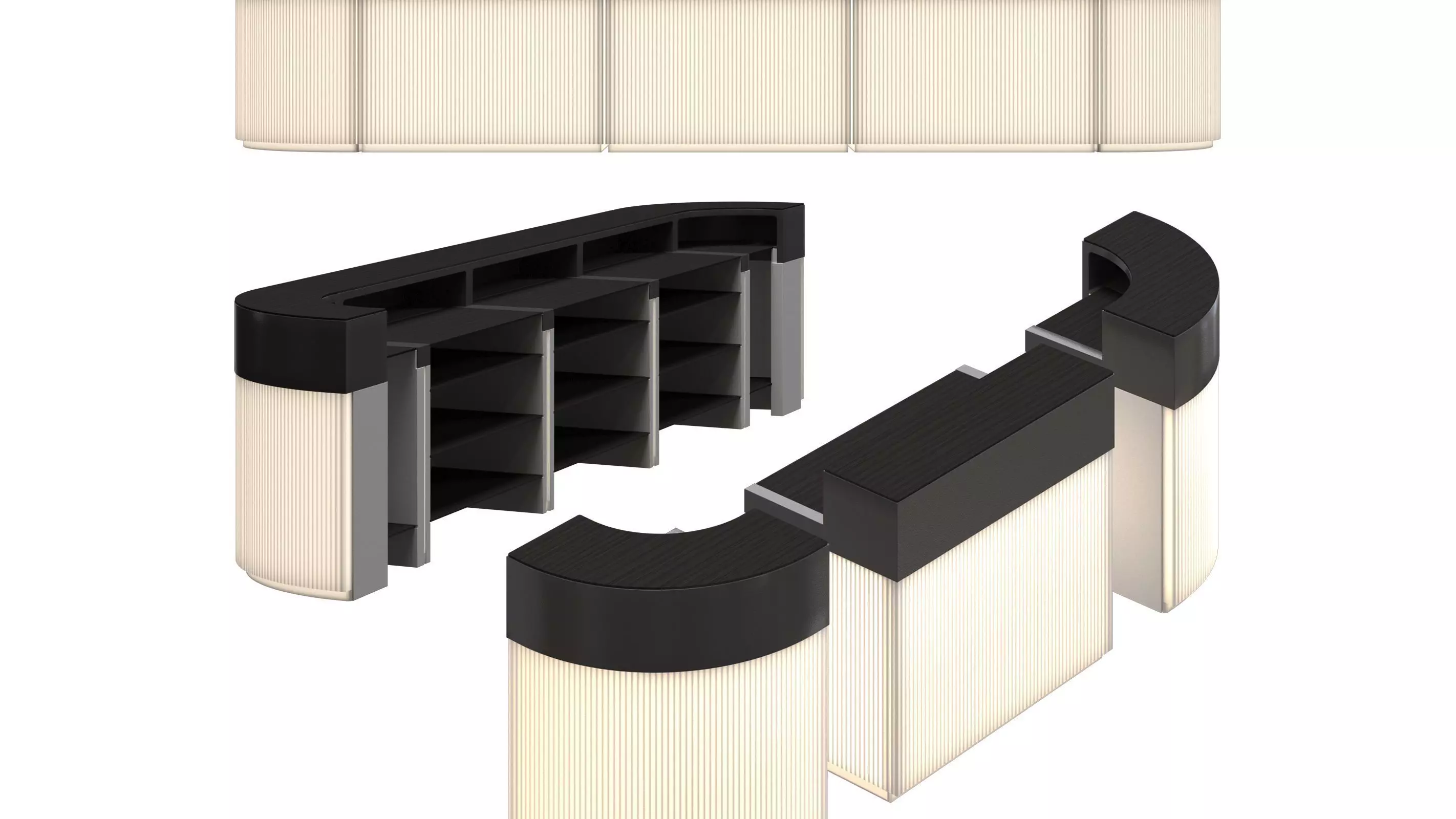 Slide CORDIALE bar counter 3D model_0