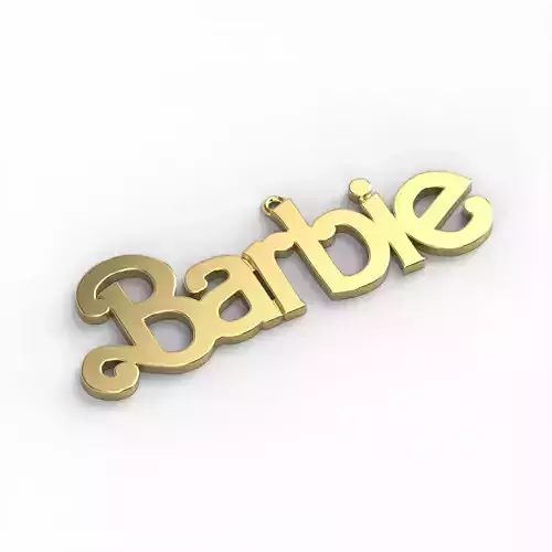230729 Pendant Barbie 3D print model necklace
