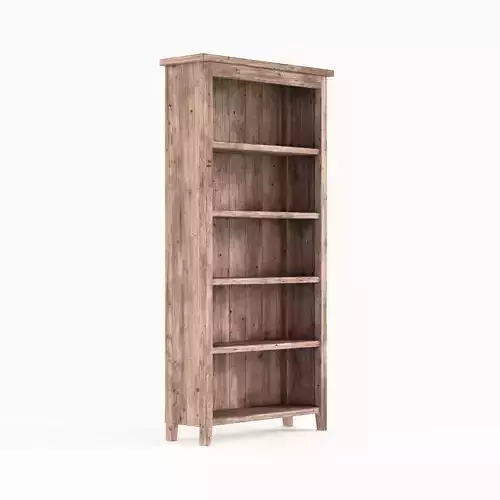 Wooden Bookshelf 3D model