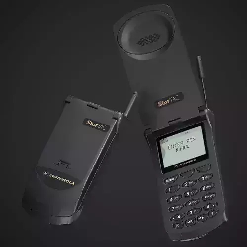 Motorola Flip Phone - Low poly Game ready asset Low-poly 3D model