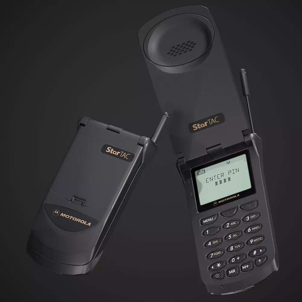 Motorola Flip Phone - Low poly Game ready asset Low-poly 3D model_0