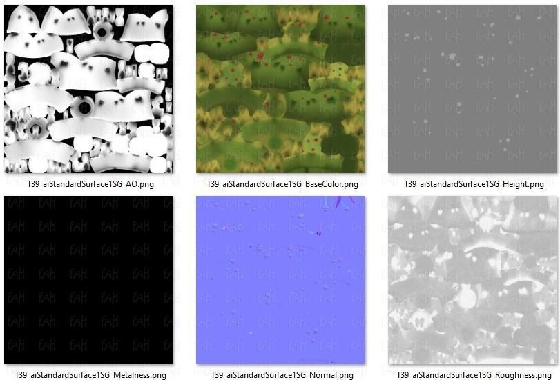 Trees Cartoon V39 Low-poly 3D model_46