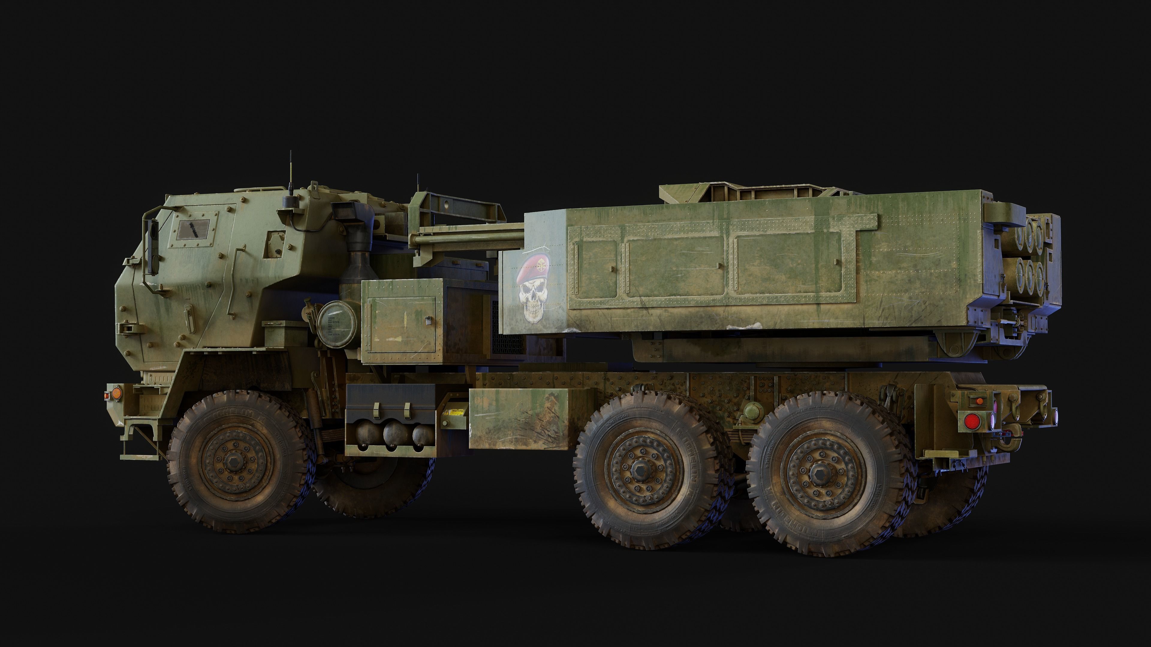 Himars Engine 3D model MLRS HIMARS M142 VR / AR / low-poly | CGTrader