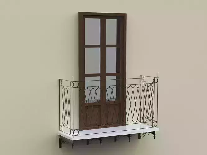 Door window and Italian balcony 