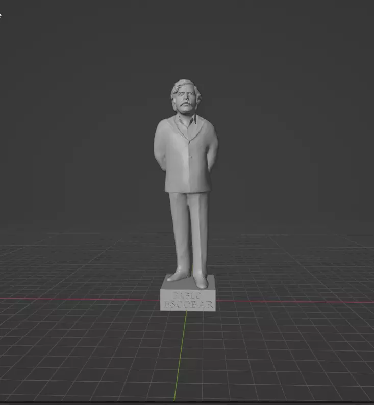 Pablo Escobar 3D print model_0