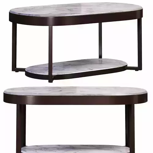 2tiered modern marble coffee table by homary