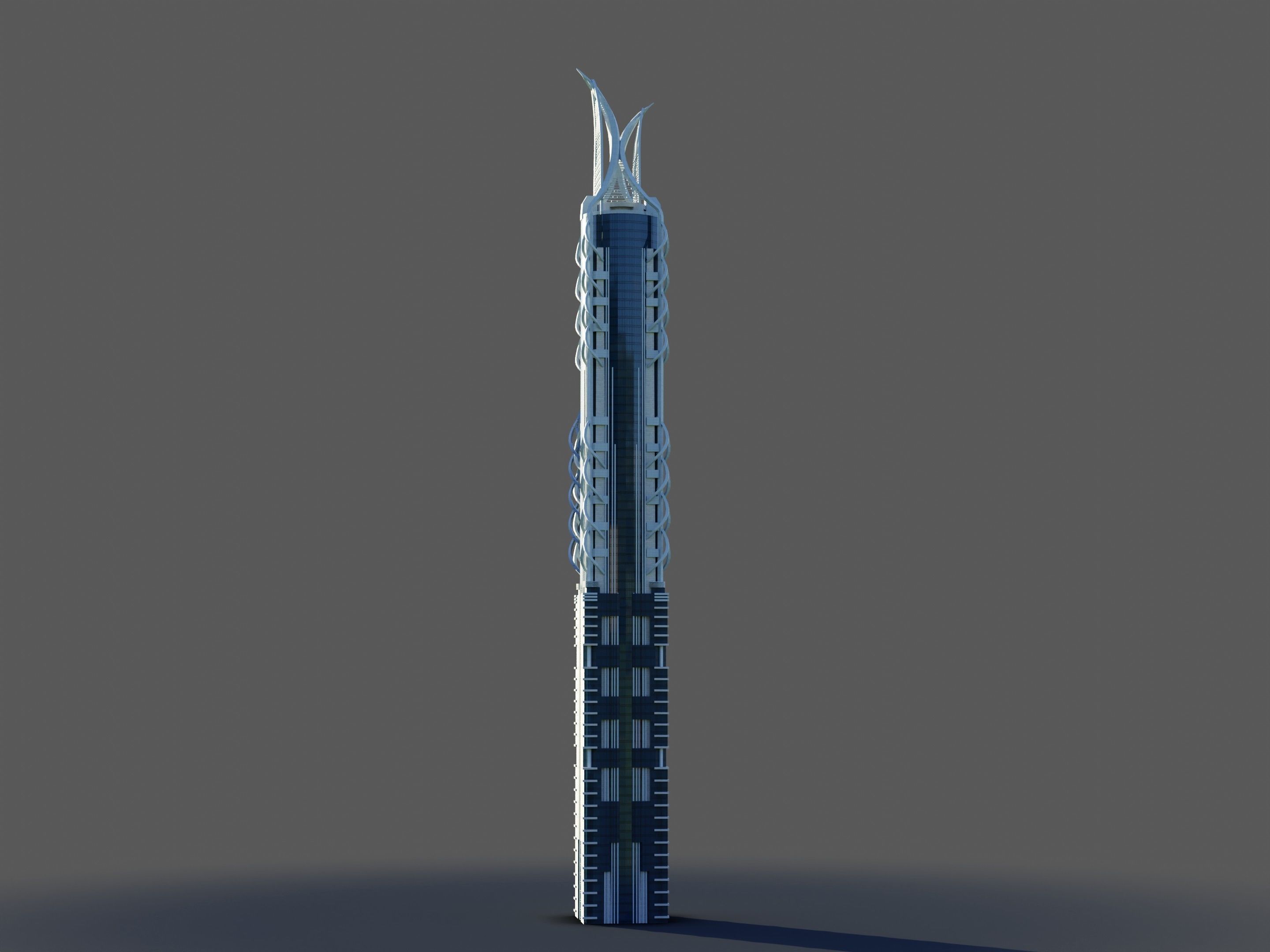 al hekma tower - Dubai 3D model_4