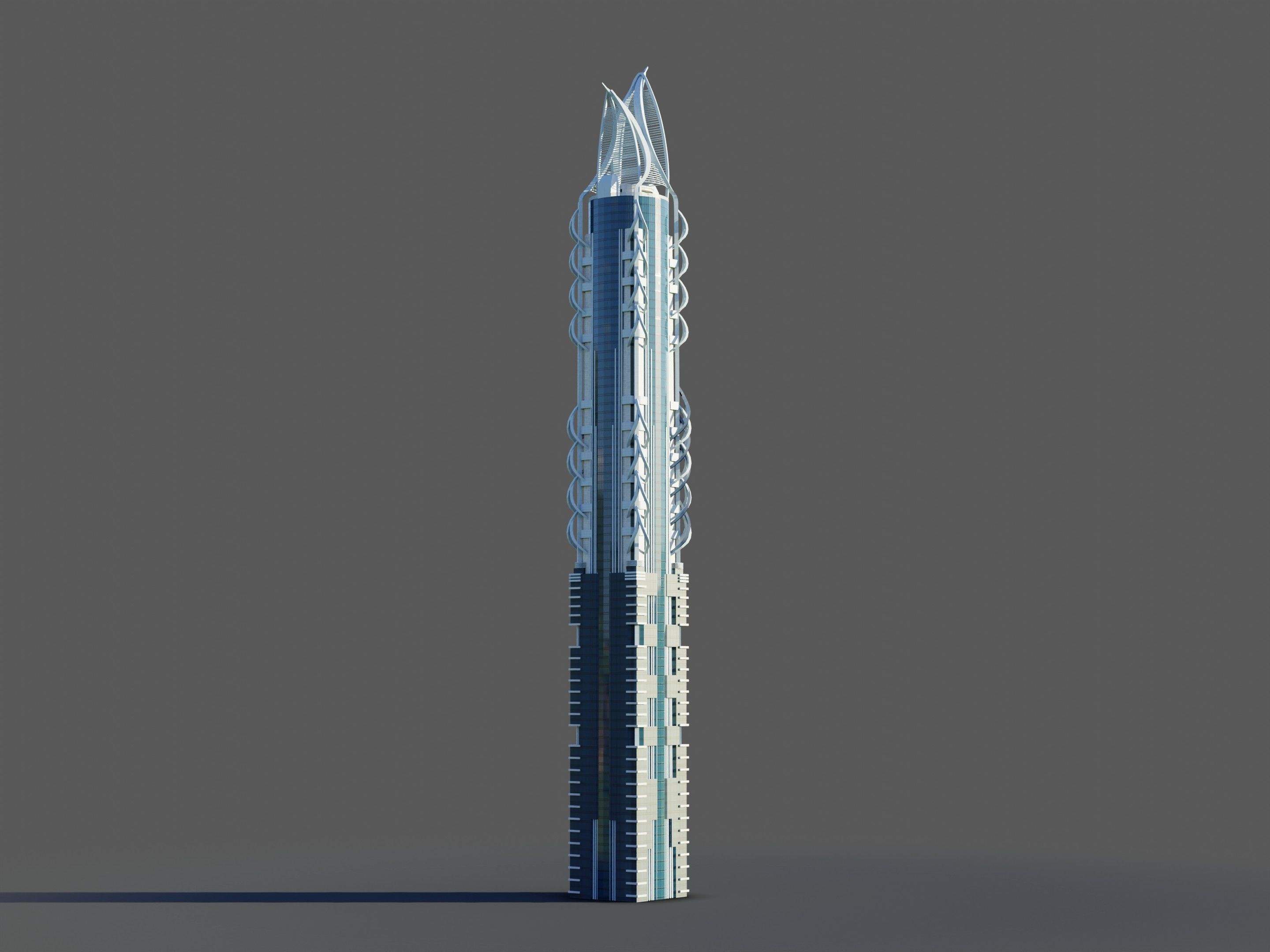 al hekma tower - Dubai 3D model_3