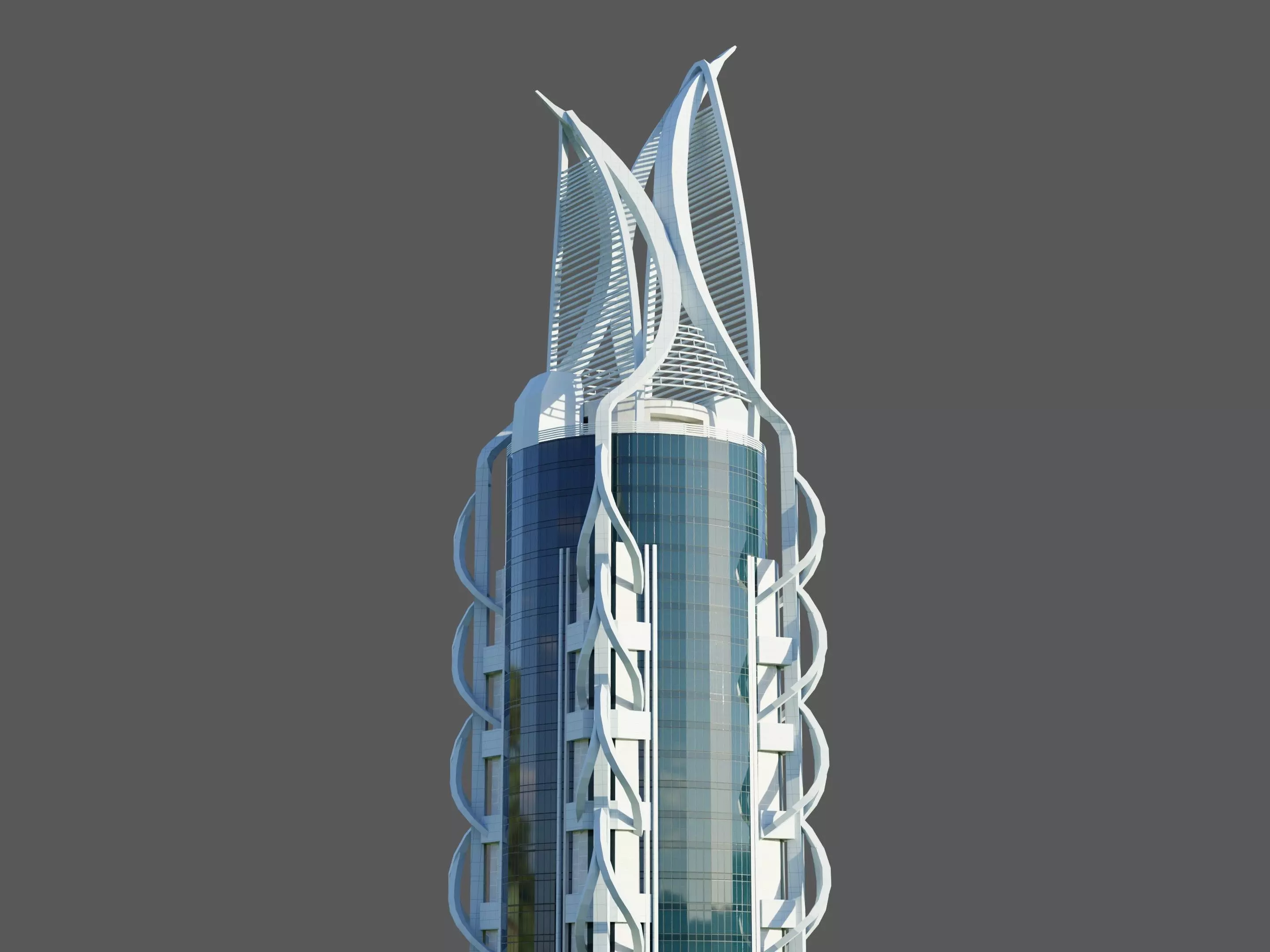 al hekma tower - Dubai 3D model_0