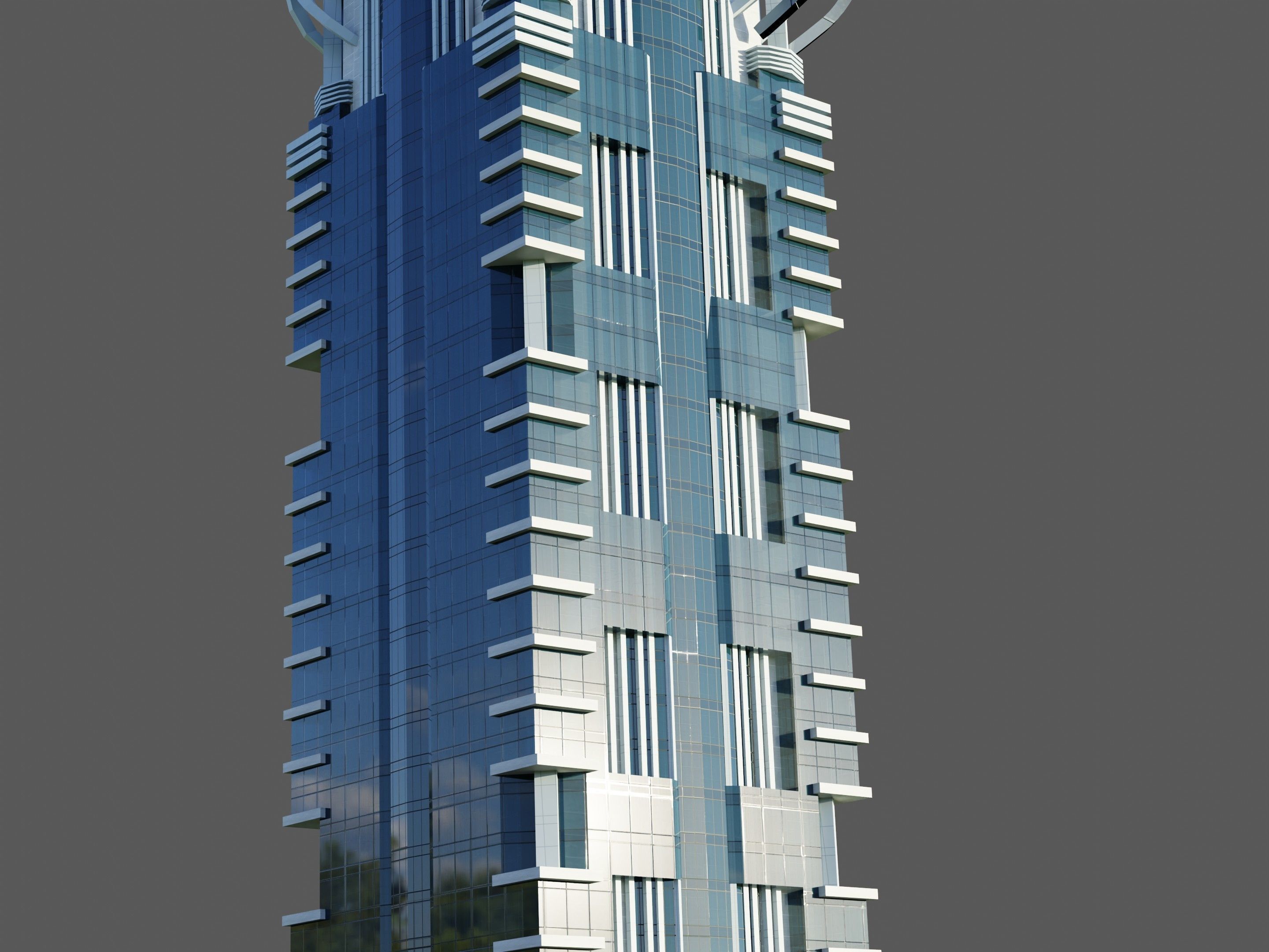 al hekma tower - Dubai 3D model_2