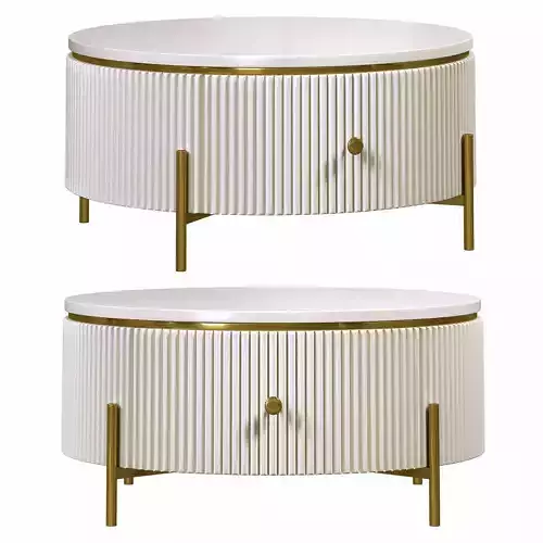 modern round coffee table