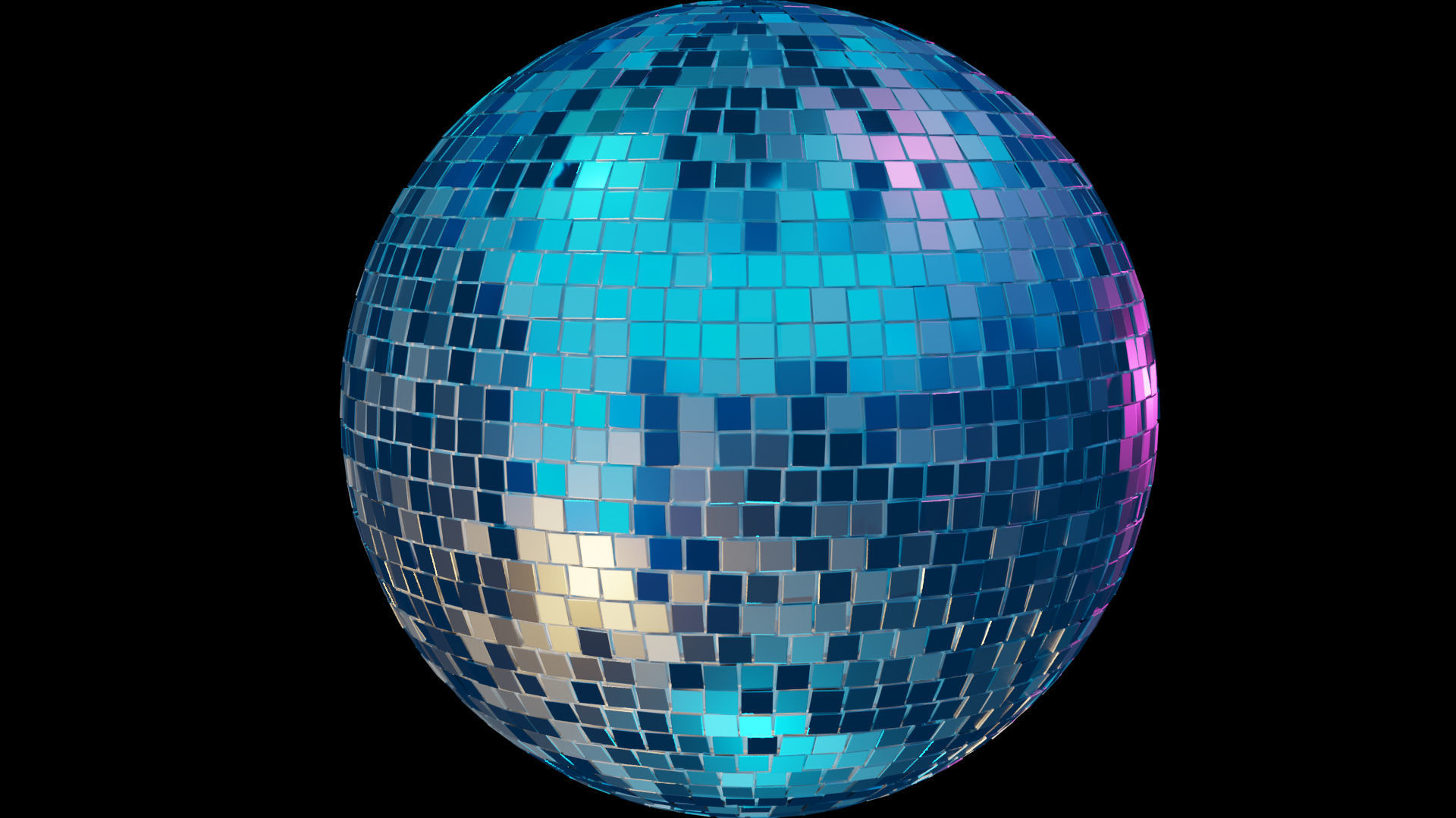 Disco ball 3D model_8