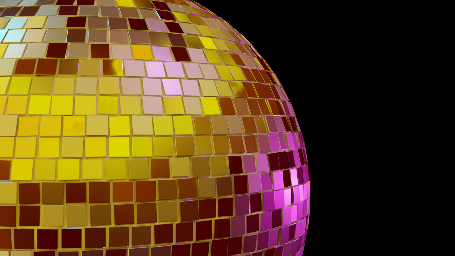 Disco ball 3D model_5