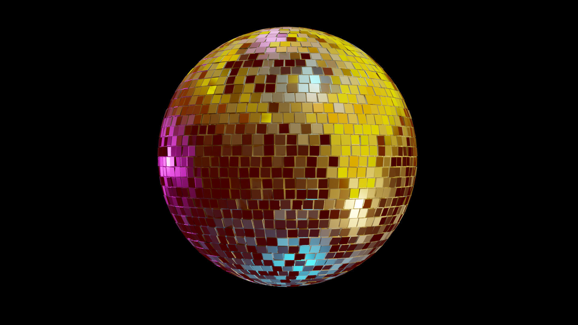 Disco ball 3D model_3