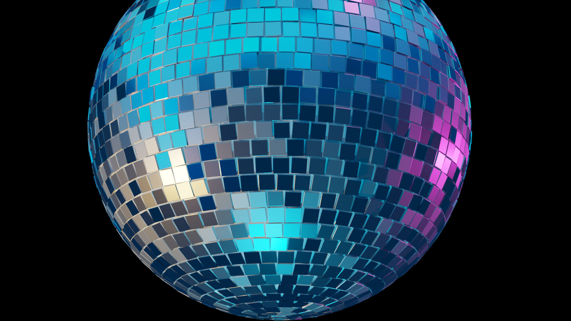 Disco ball 3D model_7