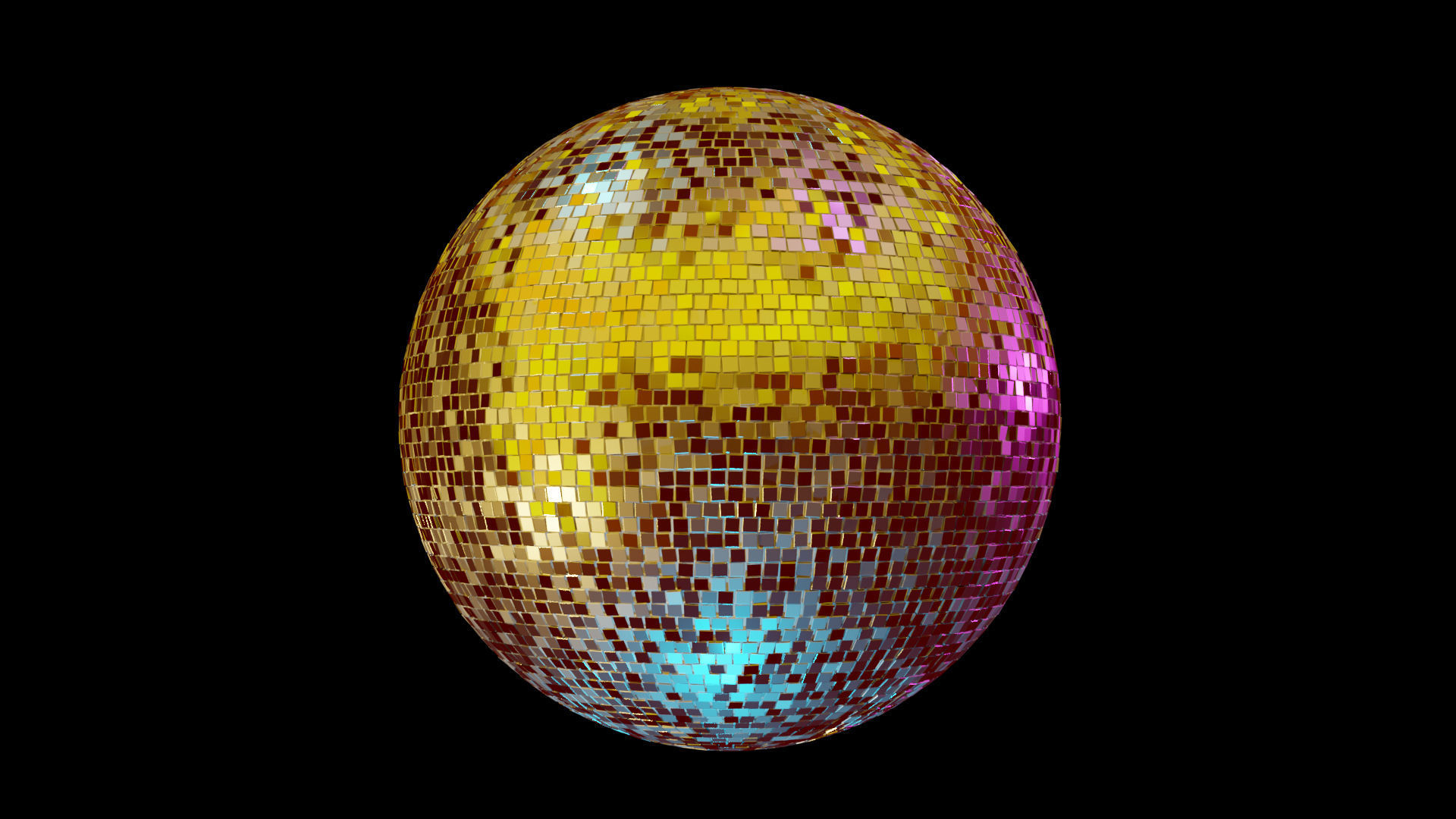 Disco ball 3D model_1