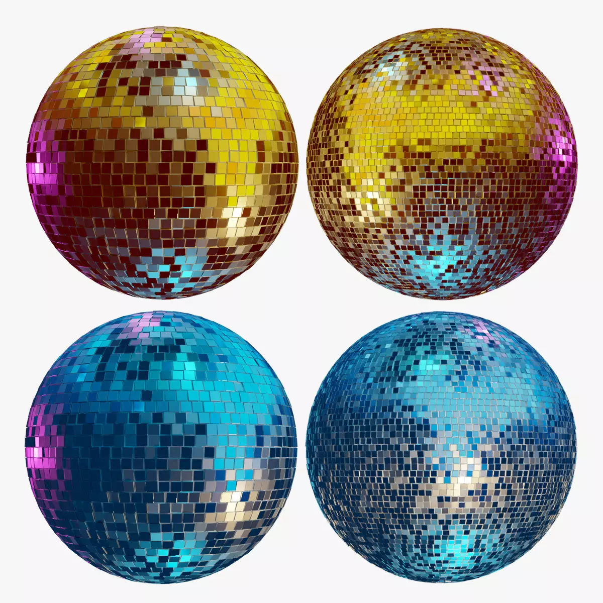 Disco ball 3D model_0