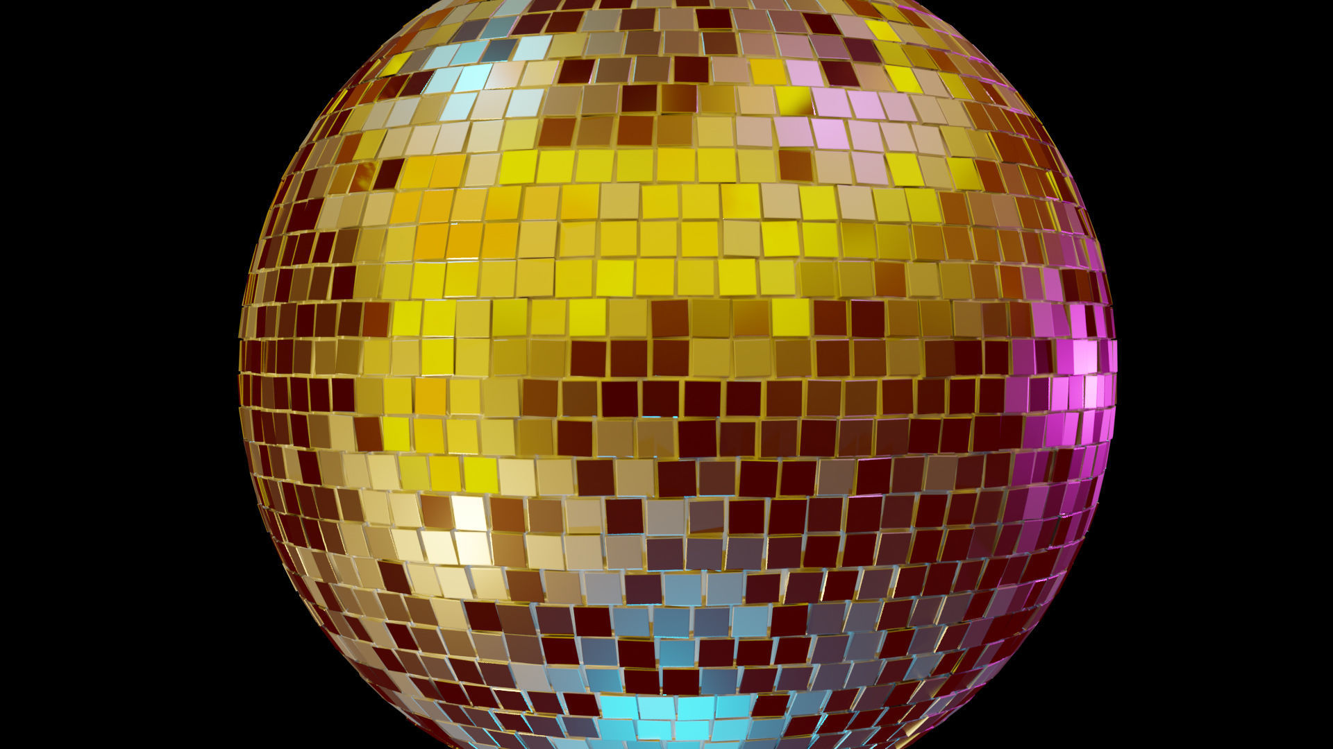 Disco ball 3D model_4
