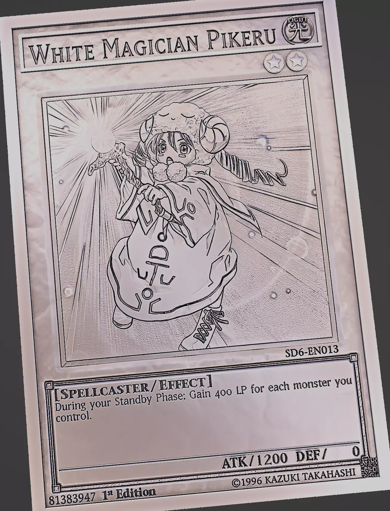 white magician pikeru - yugioh 3D print model