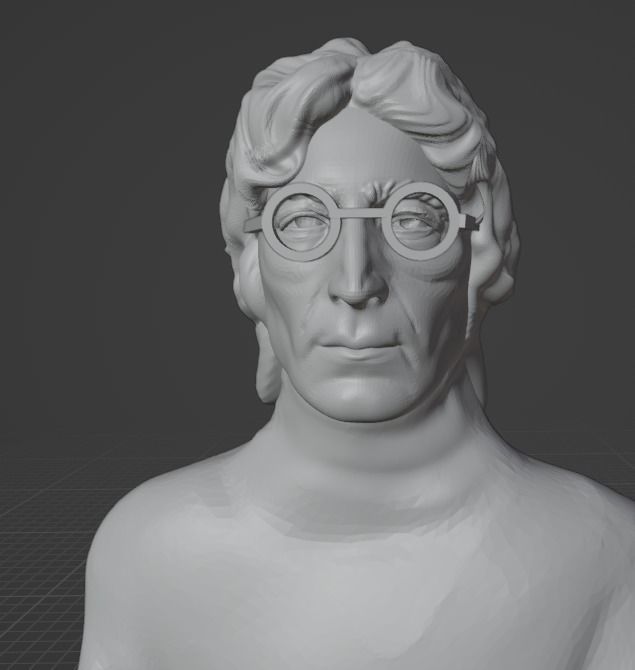 John Lennon 3D print model_11
