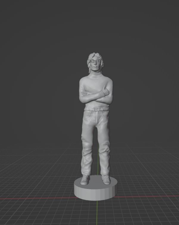 John Lennon 3D print model_5