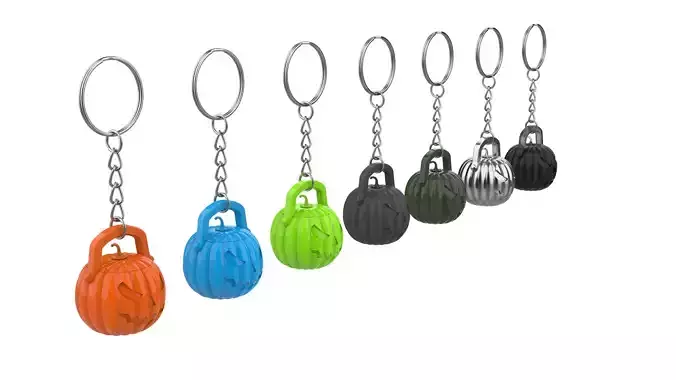 Keychain - Pumpkin LootBox - Printable 3d model - STL files
