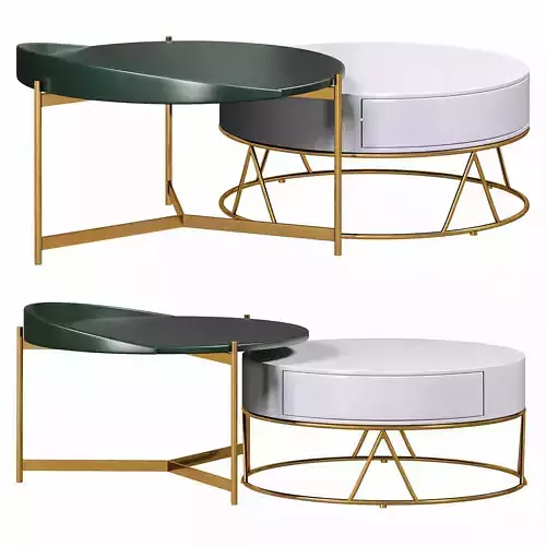 round nesting coffee table
