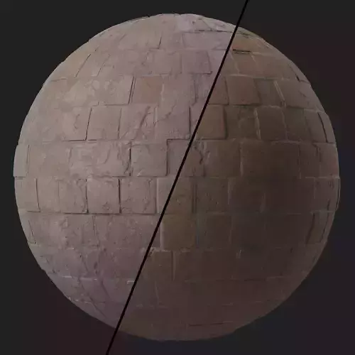 Pavement Materials 43- Slat Stone Paving Sbsar Pbr 4k Seamless