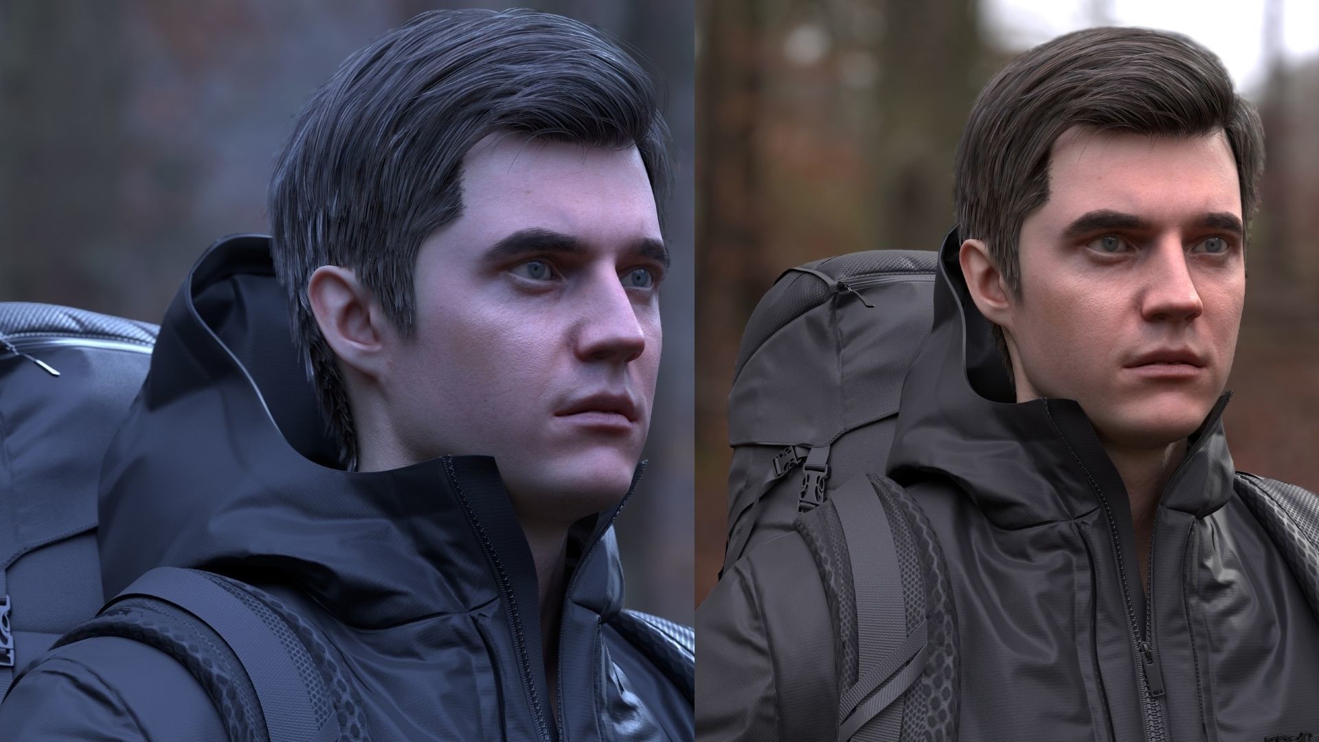 Man Backpacker - Modular - Rigged Low-poly 3D model_12