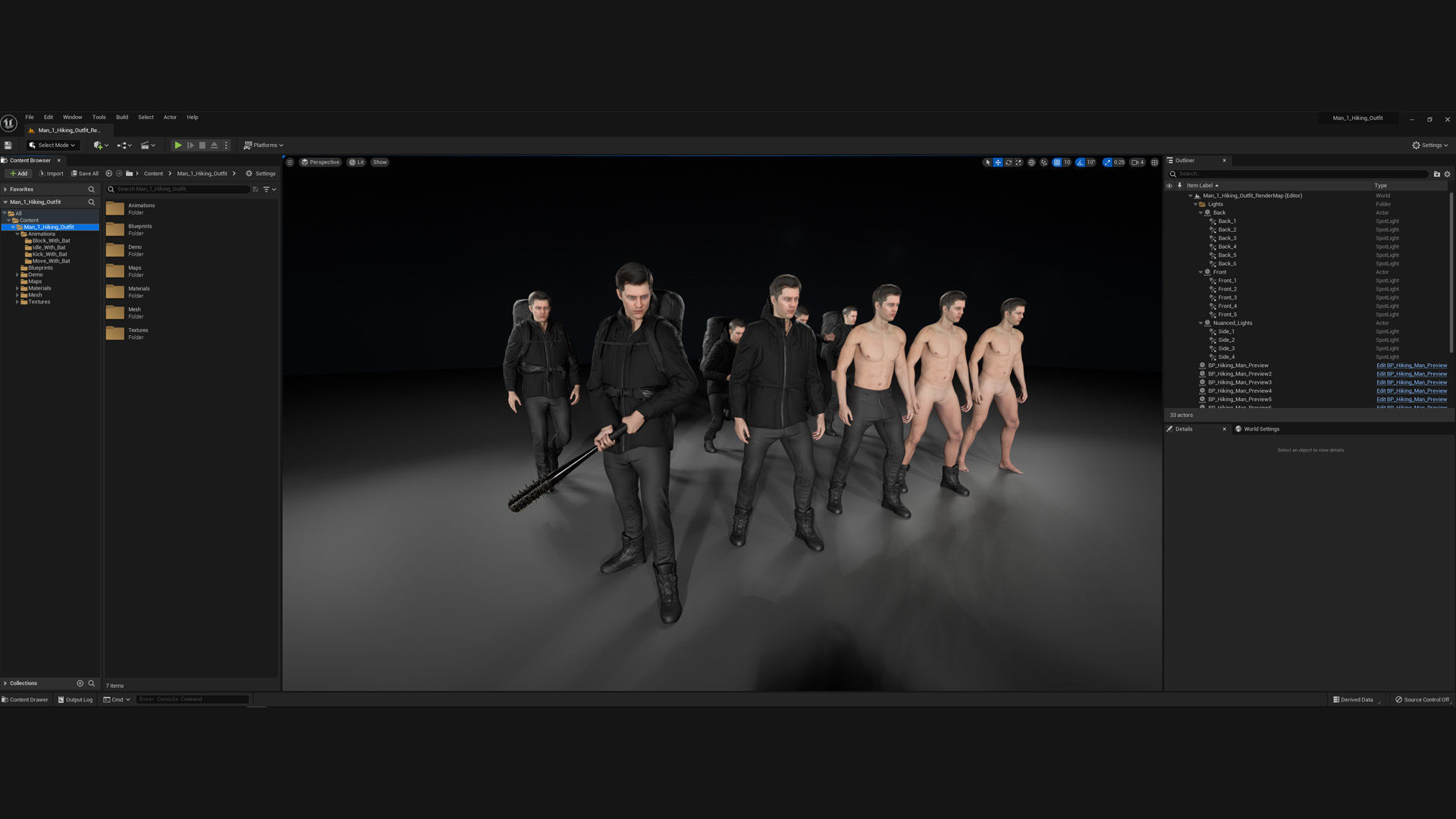 Man Backpacker - Modular - Rigged Low-poly 3D model_10