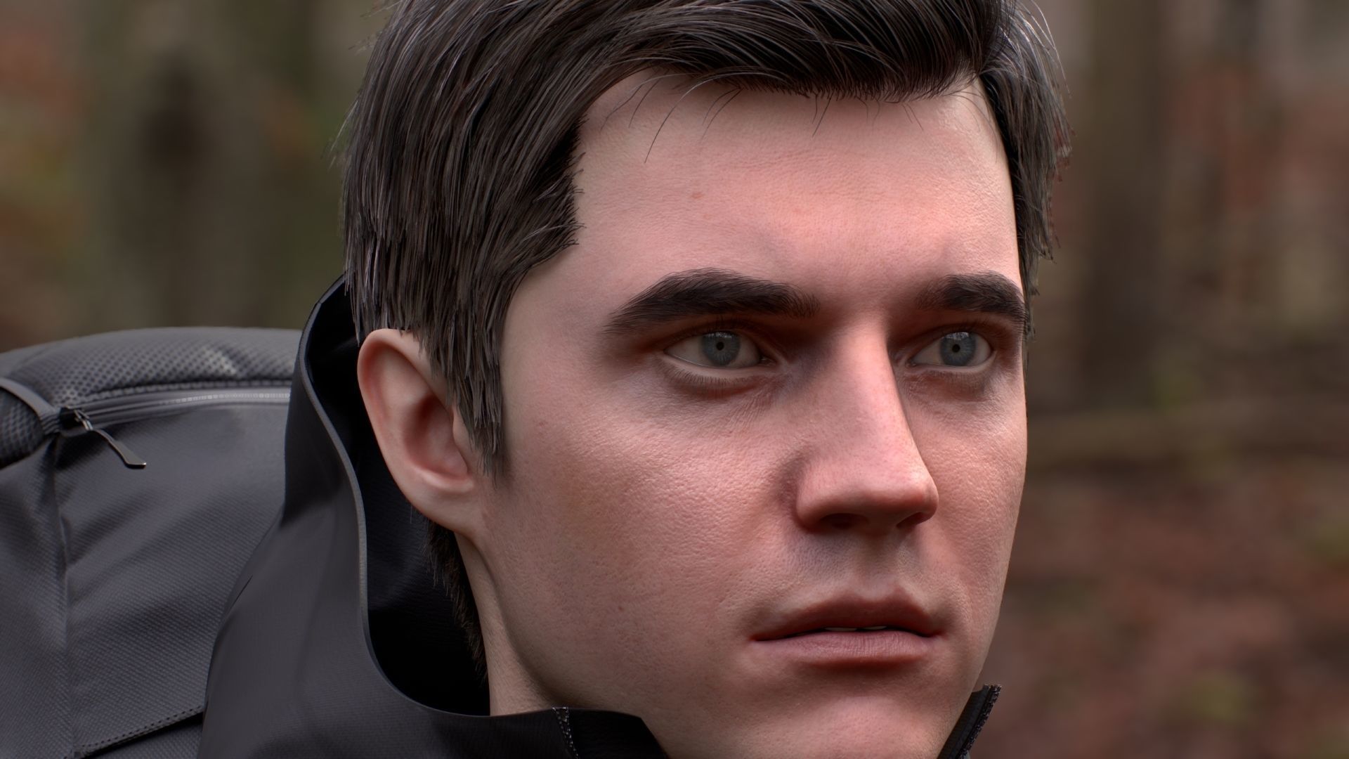 Man Backpacker - Modular - Rigged Low-poly 3D model_17