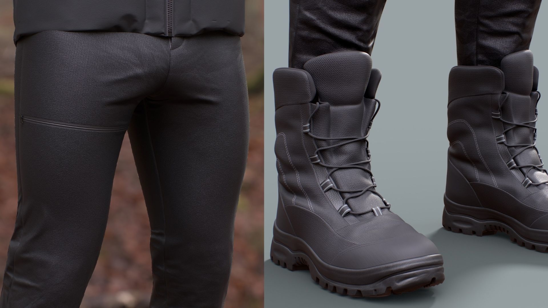 Man Backpacker - Modular - Rigged Low-poly 3D model_15