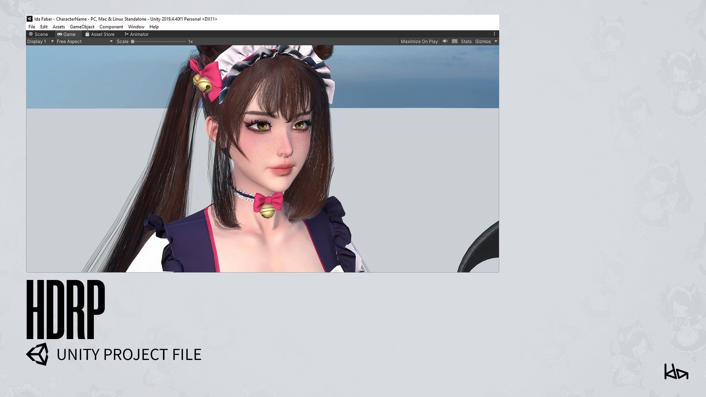 Dress Up Maids - Game Ready Low-poly 3D model_38