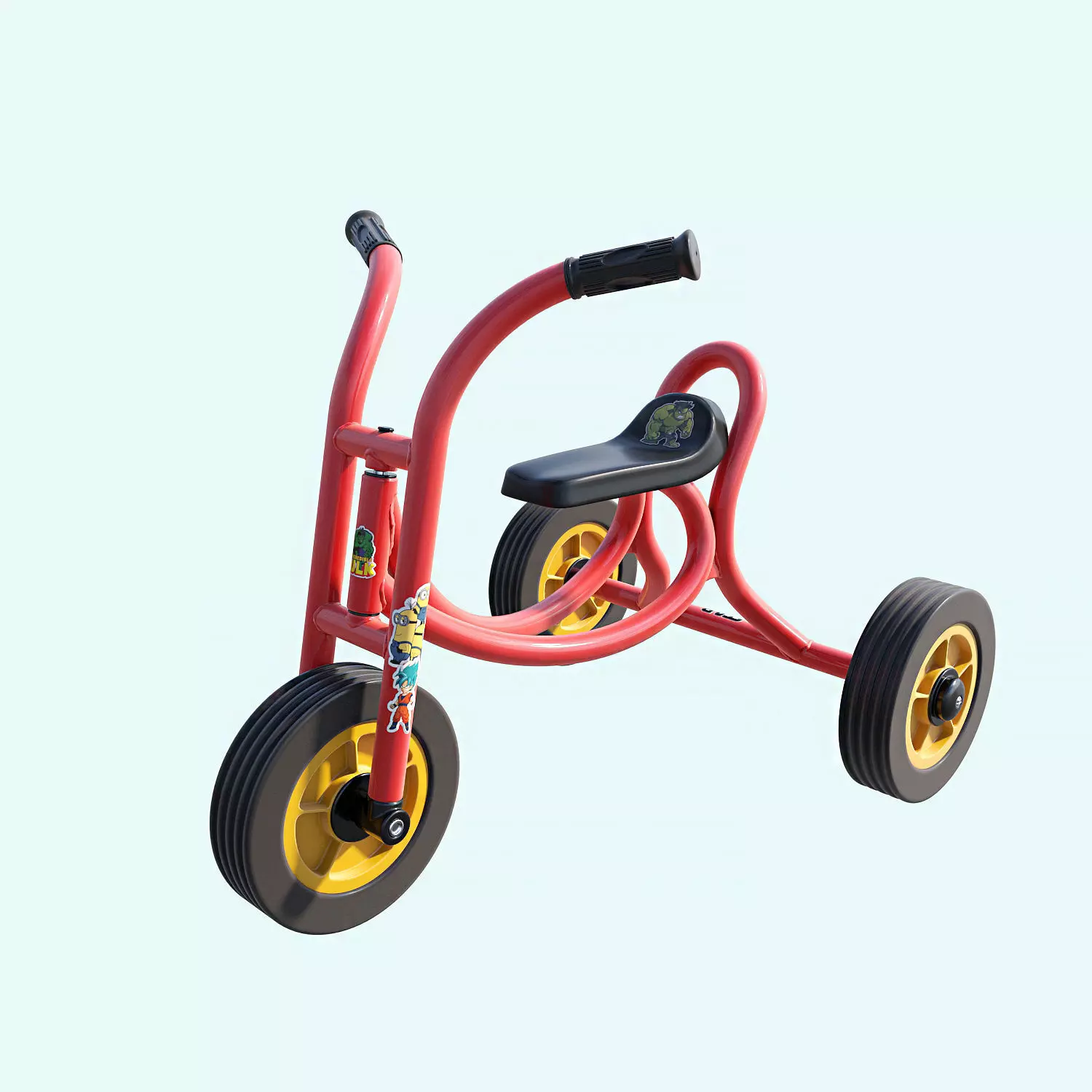 Weplay Push Trike Kid Bicycle Children bike 3D model_0