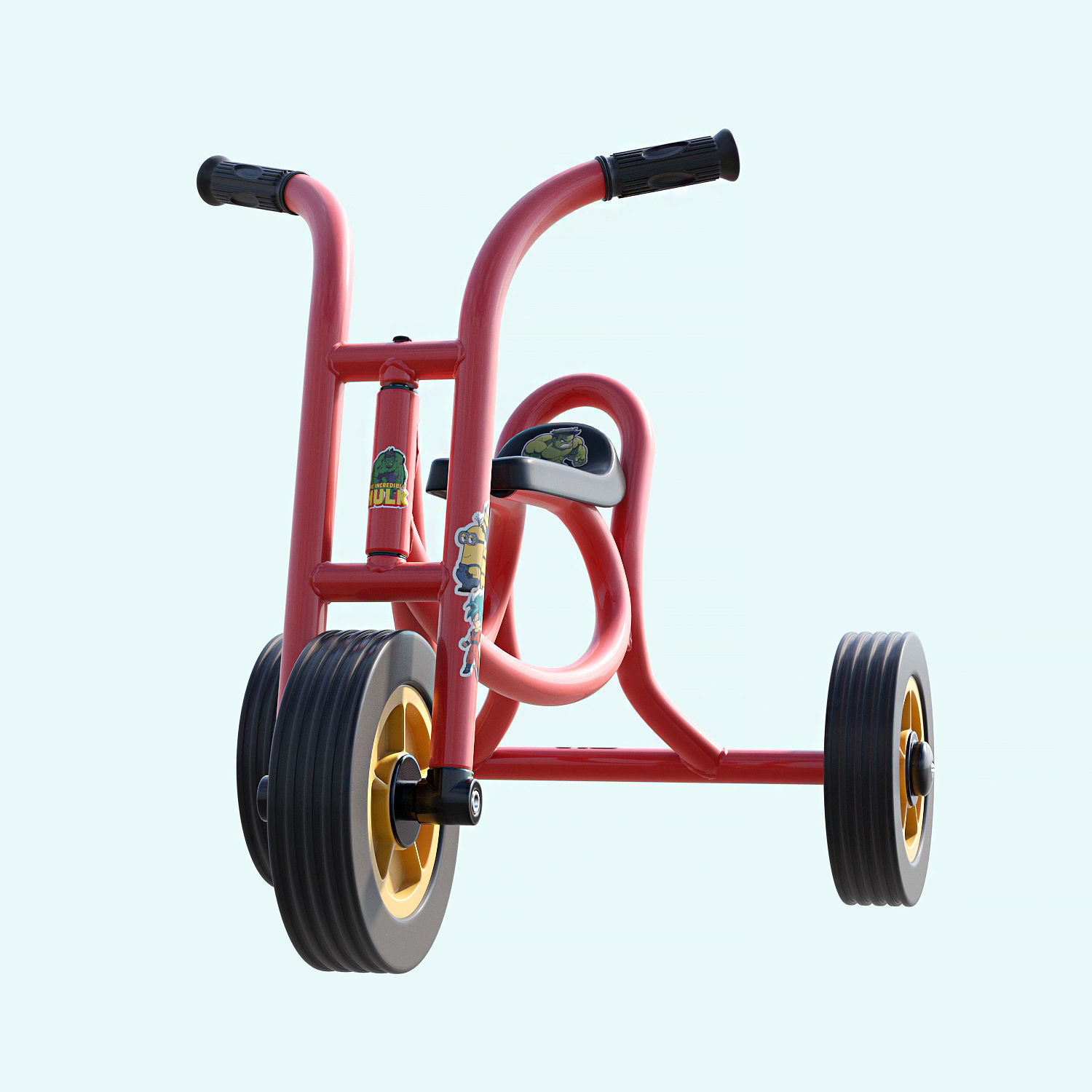 Weplay Push Trike Kid Bicycle Children bike 3D model_4