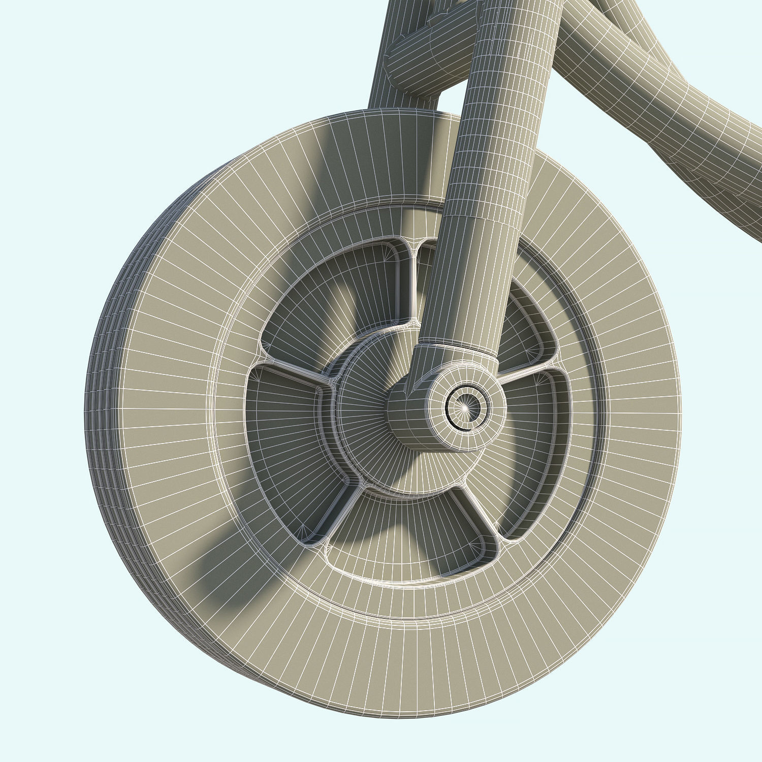 Weplay Push Trike Kid Bicycle Children bike 3D model_11