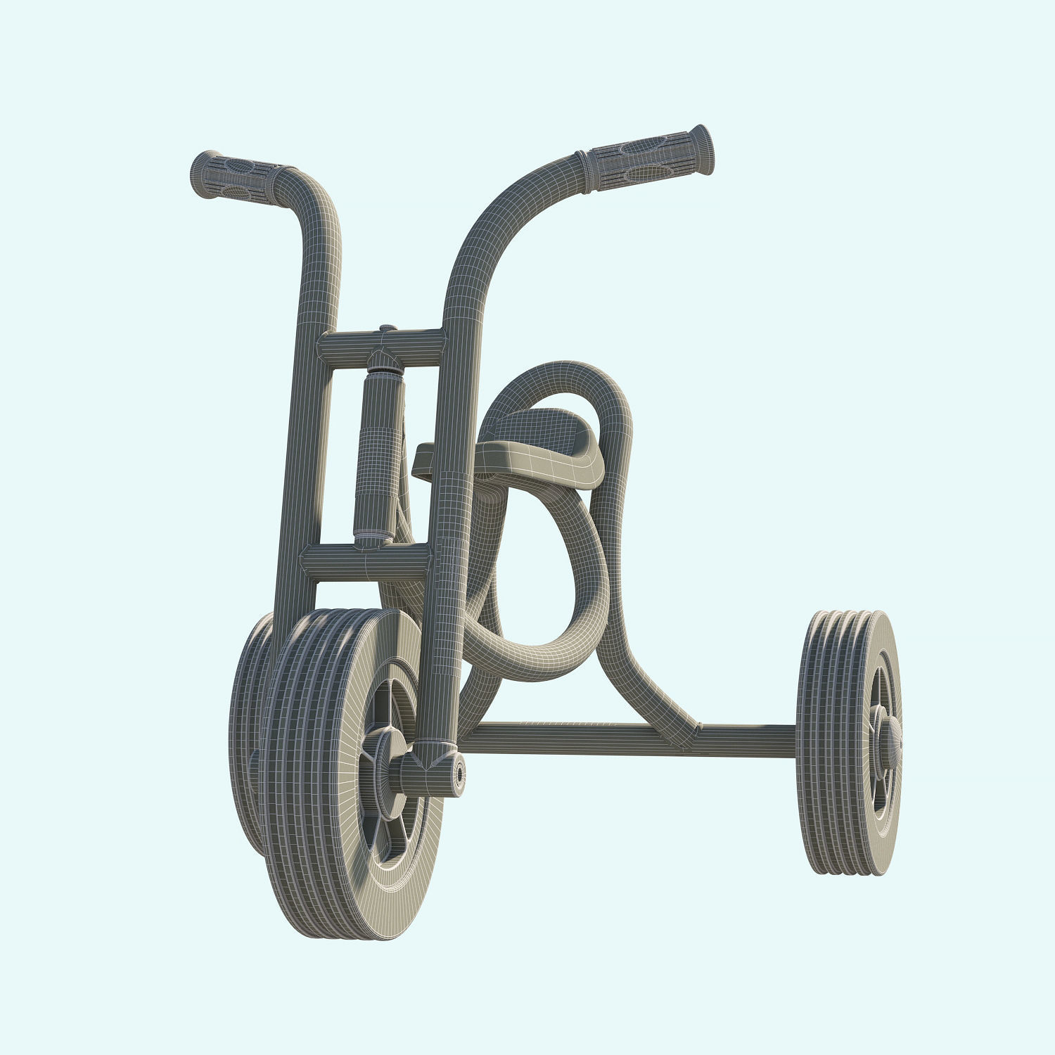 Weplay Push Trike Kid Bicycle Children bike 3D model_10
