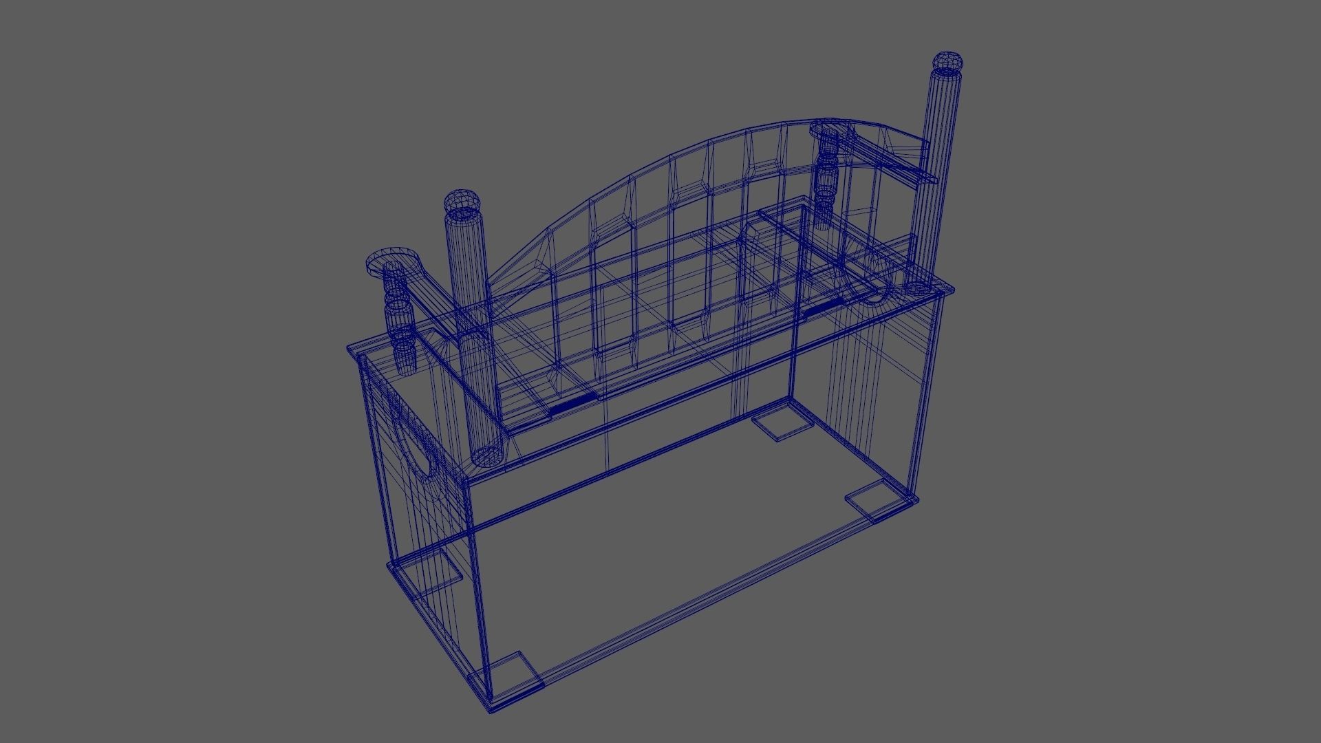 Kid Toy Box Child Throne Sticker Pink 3D model_15