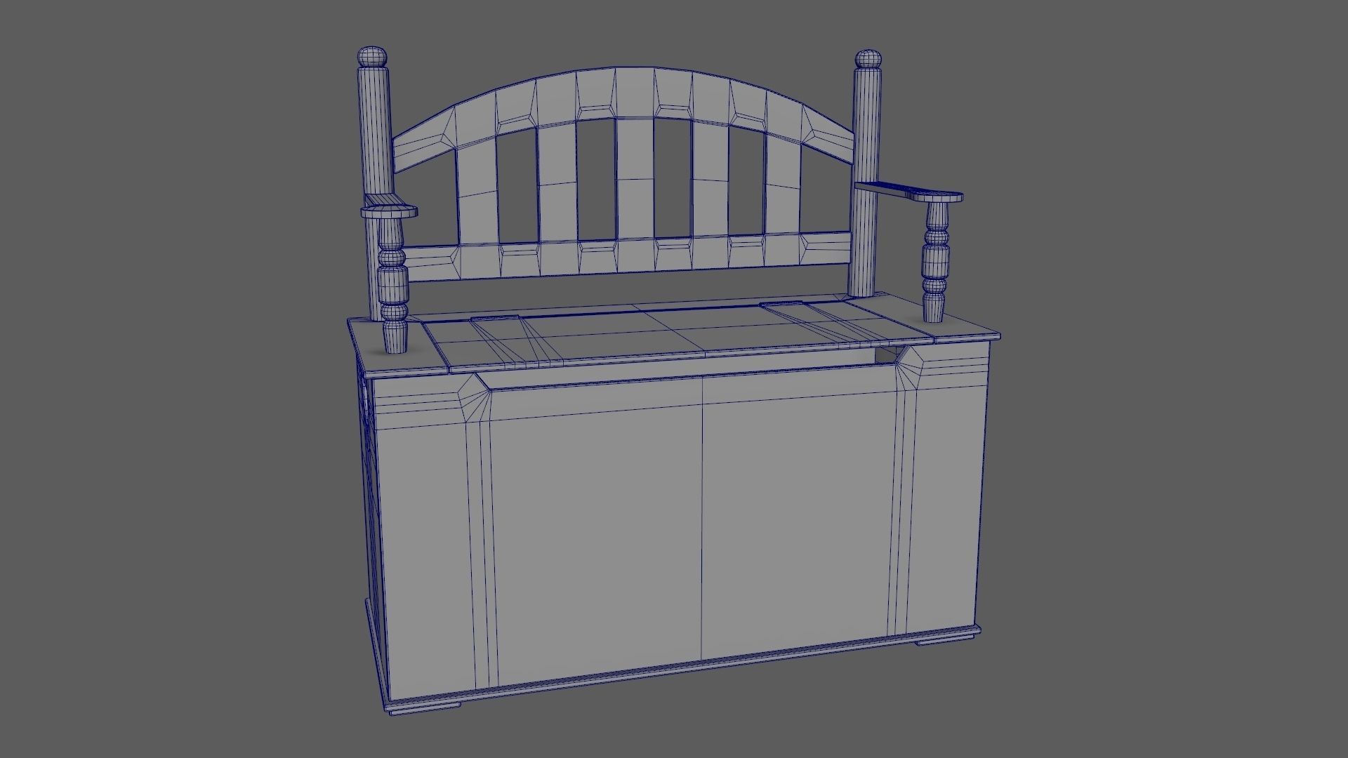 Kid Toy Box Child Throne Sticker Pink 3D model_9