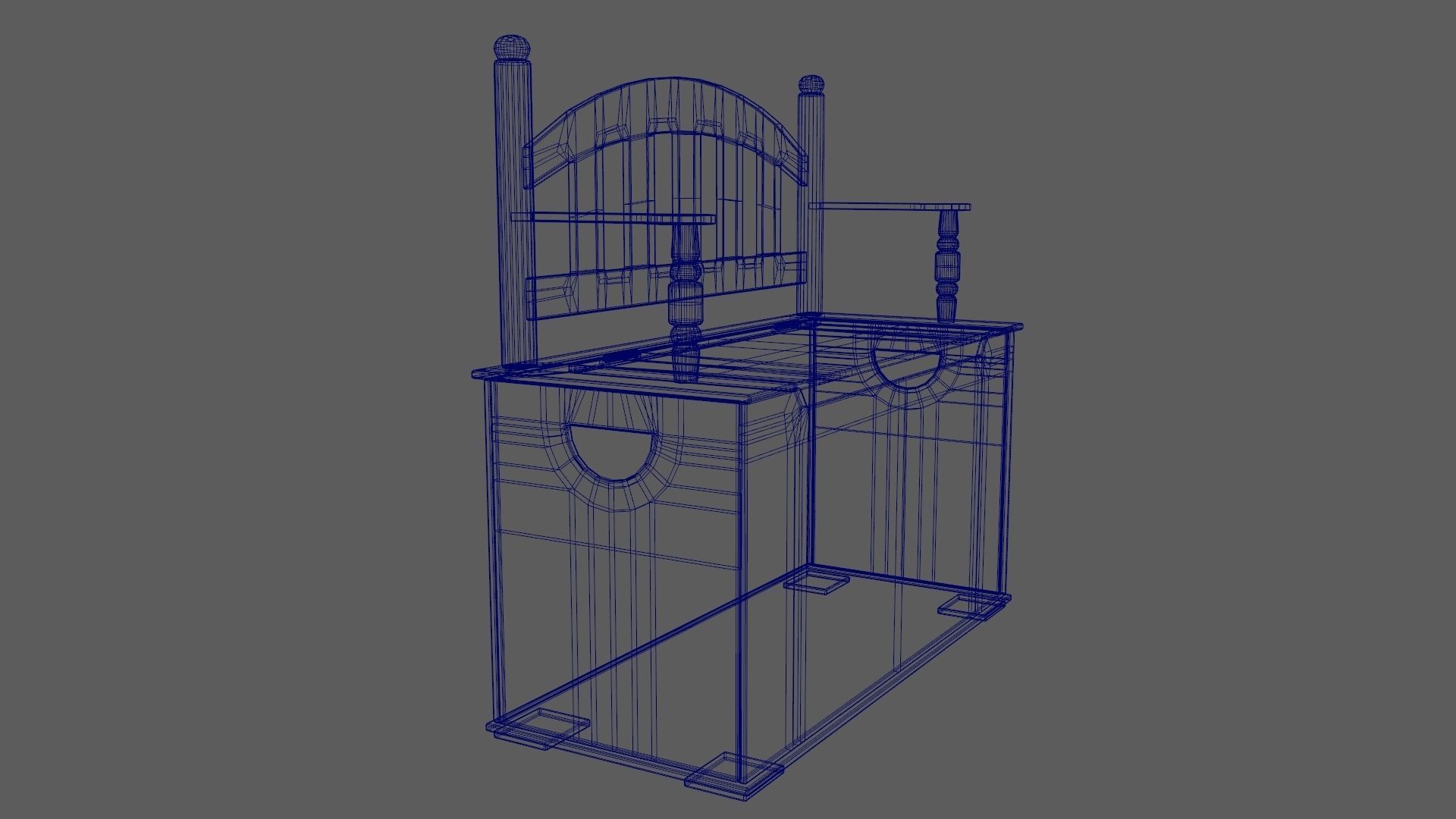 Kid Toy Box Child Throne Sticker Pink 3D model_16