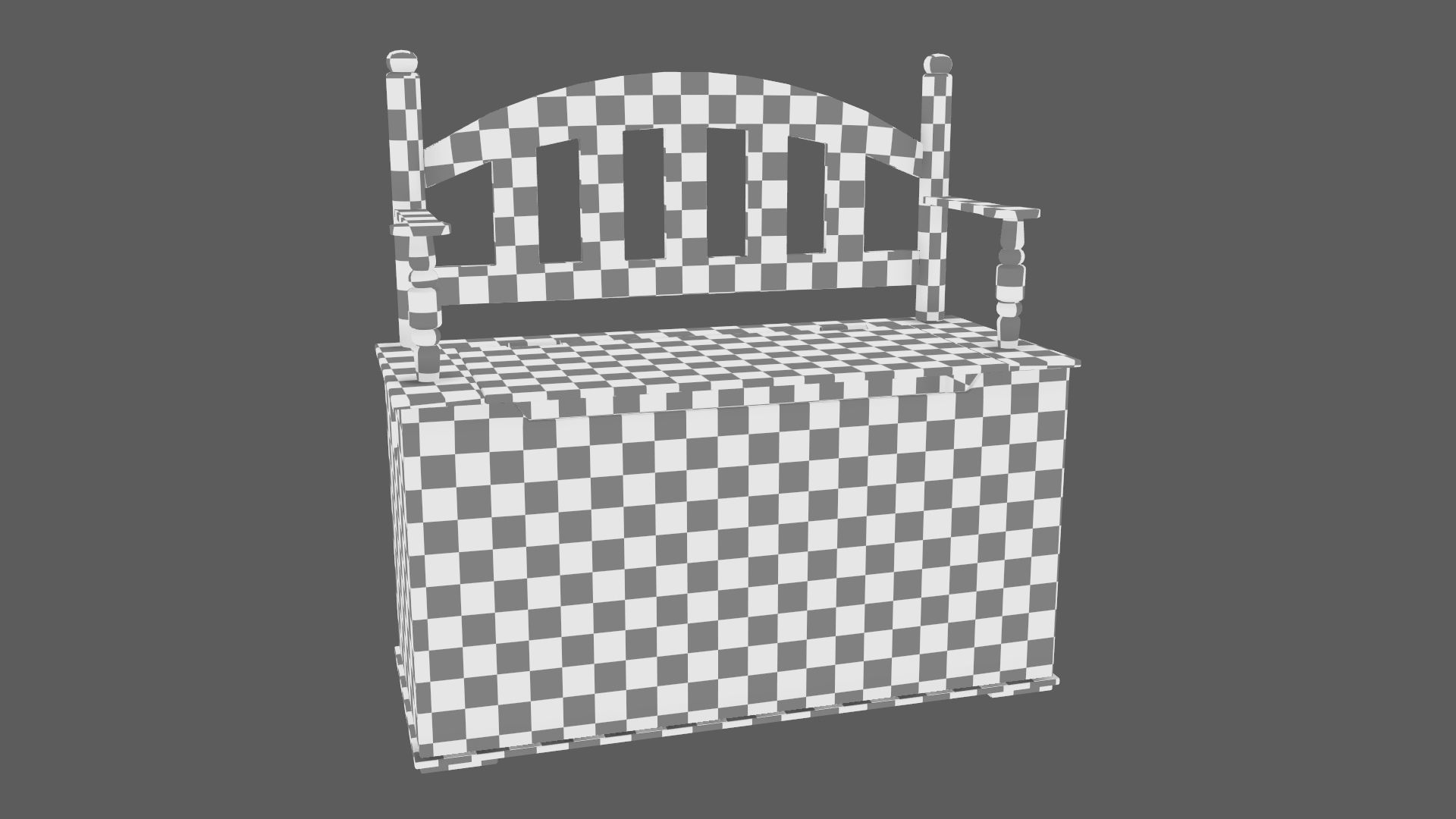 Kid Toy Box Child Throne Sticker Pink 3D model_17