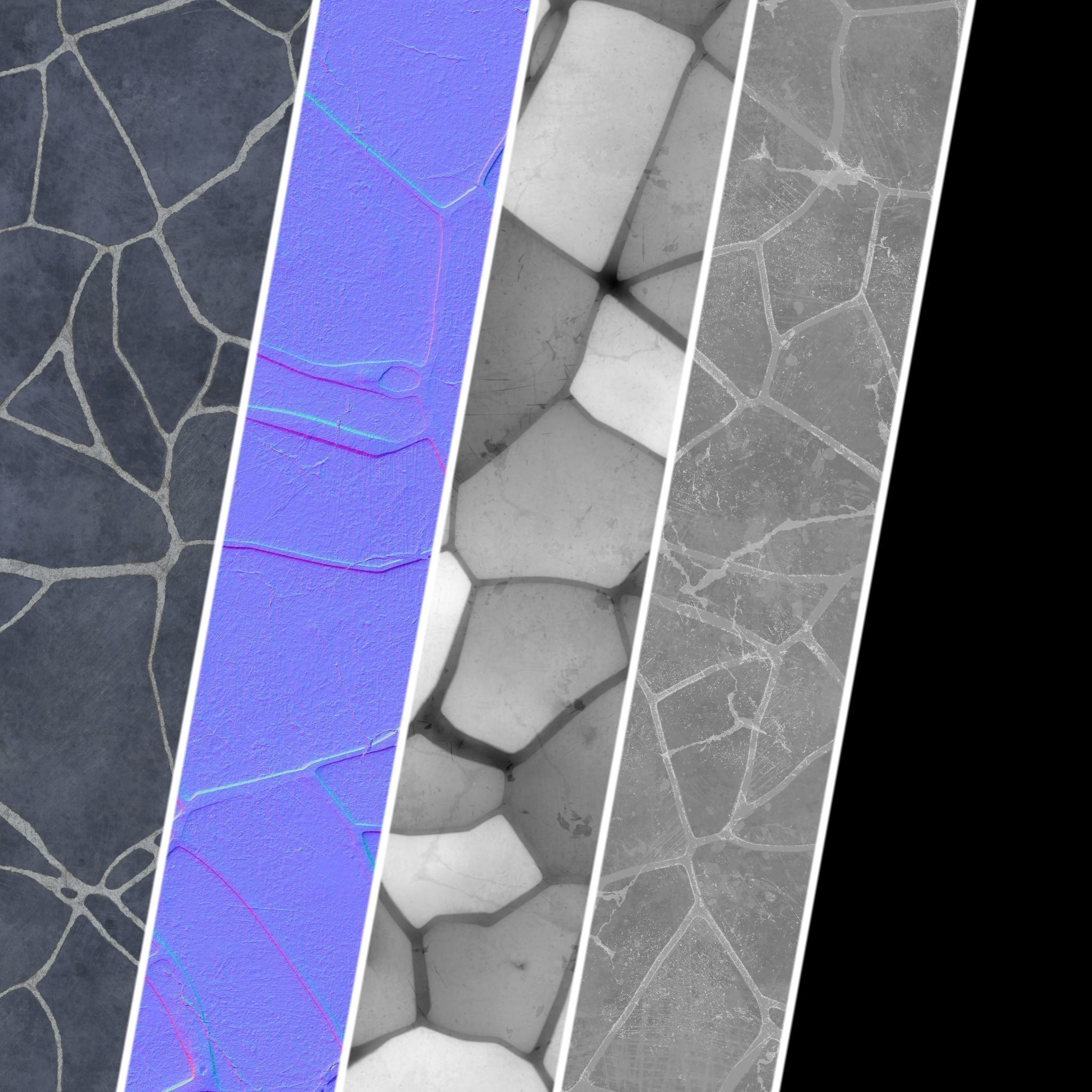 Stone Wall Materials 64- Decorative Stone Sbsar Pbr 4k Seamless Texture_6