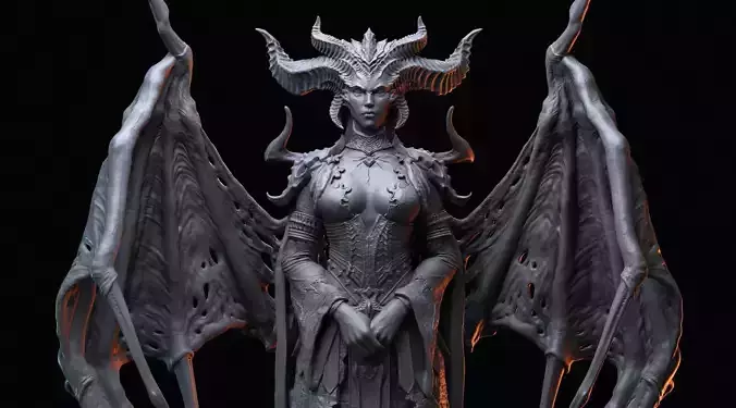 Lilith Diablo 4 Fan-Art 3D print model